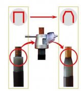 CS-7型电缆削尖器使用效果图